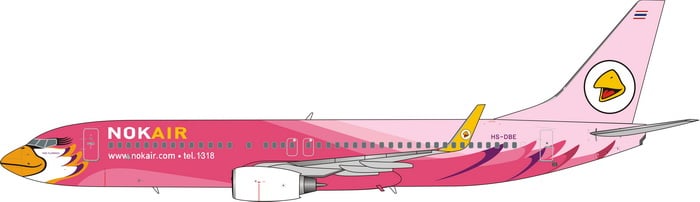 Nok Air Boeing 737-800 HS-DBE Phoenix PH4NOK2076 Scale 1:400