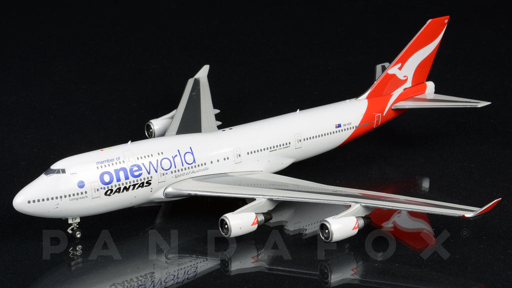 Qantas Boeing 747-400ER VH-OEF One World Phoenix PH4QFA2073 Scale 1:400