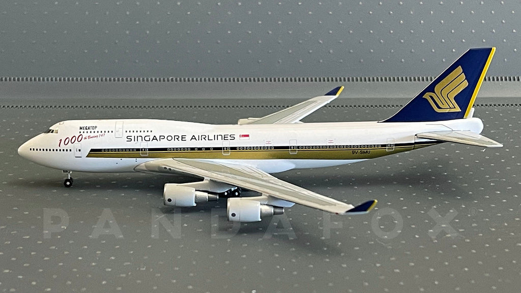 Singapore Airlines Boeing 747-400 9V-SMU 1000th Boeing 747 Phoenix PH4SIA817 10679 Scale 1:400
