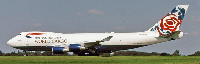 British Airways World Cargo Boeing 747-400F Interactive N495MC JC Wings SA2BAW008C SA2008C Scale 1:200