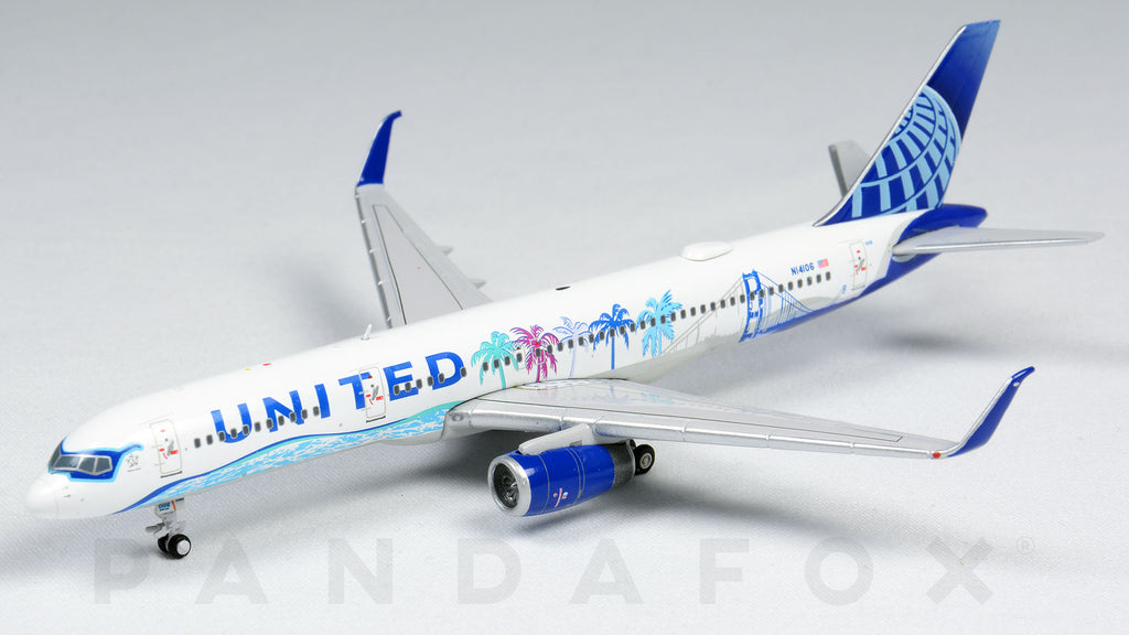 United Boeing 757-200 N14106 Her Art Here California UAL757201 Scale 1:400
